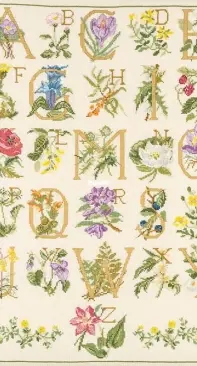 Permin of Copenhagen 70-9000 Flower Alphabet XSD + PCS