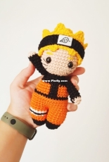 Linhas de Algodão - Andreza Andrade - Naruto Chibi  - Portuguese