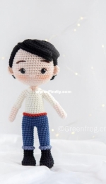 Green Frog Crochet - Thuy Anh - Đặng Thùy Anh - Prince Eric - Príncipe Eric - Spanish