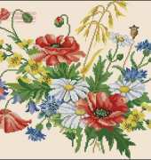 Eva Rosenstand ER 42-325 Floral Spray Cushion Front