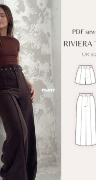 NH Patterns - Riviera Trousers and Shorts - UK sizes 4-32
