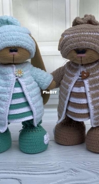 Gala Toys Shop - Molly Toys - Galina Ptashkina - Fall Clothing Set For Cat and Bunny