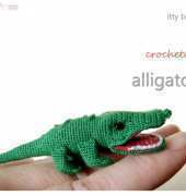 Itty Bitty- Crocheted Alligator