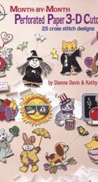 American School of Needlework ASN 3589 - Month-by-Month Perforated Paper 3-D Cutouts by Dianne Davis and Kathy Wirth