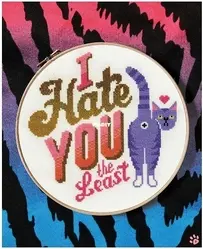 Hate You the Least by Emma Congdon from Cross Stitch with Cattitude PCS + XSD