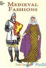 Dover Coloring Books - Medieval Fashions by Tom Tierney 1998