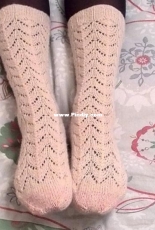 Rosamond socks by Kate Blackburn