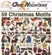 Jeanette Crews Designs - One Nighters 466 - 59 Christmas Motifs PCS