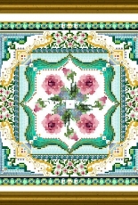 Chatelaine Onl 207 – A Beaded Marie-Antoinette’s Rose Tile