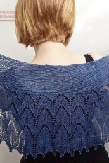 Rainstorm Shawl by Giddy Davies
