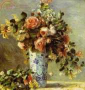 Golden Kite GK 942 - Roses & Jasmine in a Delft Vase