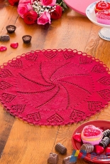 Red Heart-LC5048- Valentine Heart Doily by Nazanin S. Fard -Free
