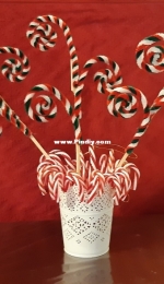 Chenille swirl picks