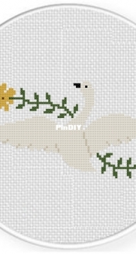 Daily Cross Stitch - Flying Swan Florals