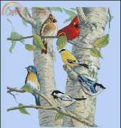 Dimensions 35252 Birch Tree Birds