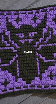 Bat mosaic square