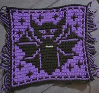 Bat mosaic square