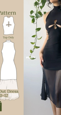 Transformations By Tracy - Halter Cut Out Dress Size 00-12