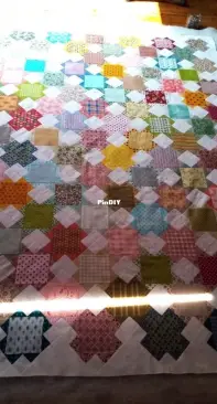 WIP - Art Square - Fabric scraps
