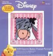 Designer Stitches A58  Eeyores Button Framed Portrait