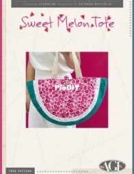 Art Gallery Fabrics - Sweet Melon Tote -  Free
