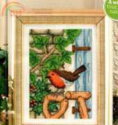 Garden Robin from The World of Cross Stitching TWOCS 182