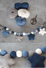 Mrs Mom - Baby Carriage Chain With Stars - Danish - Free - Danish