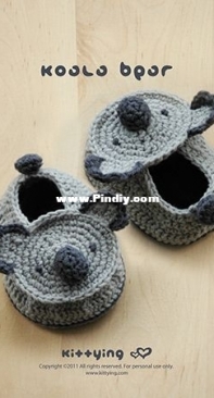 Kittying - Meinu Xing - Belle Ying - KB01-B-PAT - Koala Bear Baby Booties