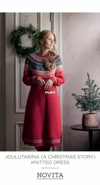Joulutarina (A Christmas Story) Knitted Dress in Novita by Sisko Sälpäkivi - Free
