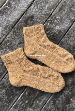 Winter Cabin Socks by Kalurah Hudson