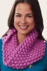 Yarnspirations-Super Size Seed Stitch Cowl by Bernat Design Studio-Free