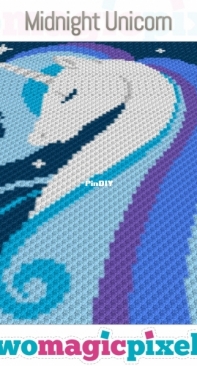 Two Magic Pixels - Midnight Unicorn