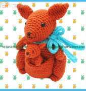 Handmade Kitty - Jenny Lloyd - Mummy Kangaroo and Baby Kangaroo
