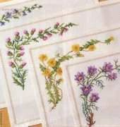 Napkins field flowers