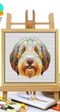 Awesome Pattern Studio - CS2134 - Mandala Old English Sheepdogs XSD