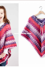 Yarnspirations - Bernat - Girls Crochet Poncho - Free