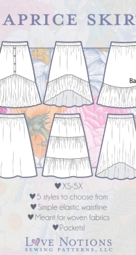 Love Notions - Caprice Skirt - Sizes XS-5X