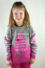 Cat and Mouse Sweater-Amy Bahrt-Paintbox Yarns-Free.