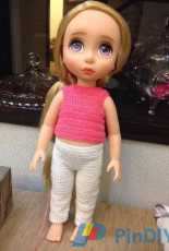 Crotchet doll clothe