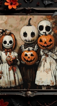 XCrossStitchPatternX- Halloween Creepy