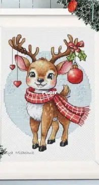 Christmas Deer by Vitaliya Mishchuk