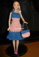 Maguinda Bolsón - Tamara dress and bag set for dolls