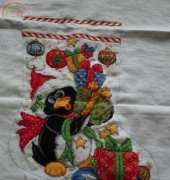 christmas stocking I made for charity