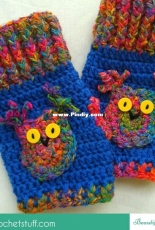 Beautiful Crochet Stuff - Jane Green - Fingerless Owl Gloves - Free