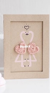Bomuldskys - Emilie Hoyrup - Valentines flamingo card - Free