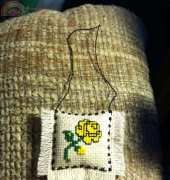 yellow rose ornament