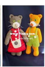 Michaela Harder-Baumann - Little cat with toys - German