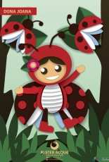 Mister Acqua Atelie Criativo - Dona Joana Joaninha / Ladybug Felt Pattern - Portuguese - Free