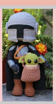 Chamal Amigurumi - Amanda Trejo - Star Wars the Mandalorian - Star Wars el mandaloriano - Spanish
