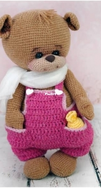 Colorful Dreams - Olga Muzalevskaya - Overall for the Teddy Bear - Latzhose für Teddybär - German - Free